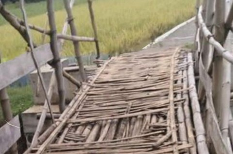 Jembatan Rusak Kroya Kabupaten Cilacap Sudah Habiskan 111 Juta, Baru Mencukupi Pembangunan Pondasi