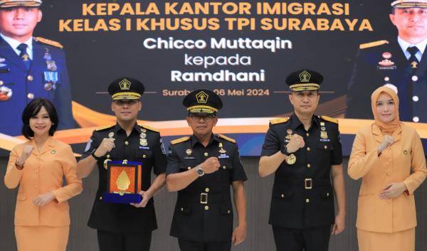 Sah! Imigrasi Kelas I TPI Khusus Surabaya Punya Pilot Baru