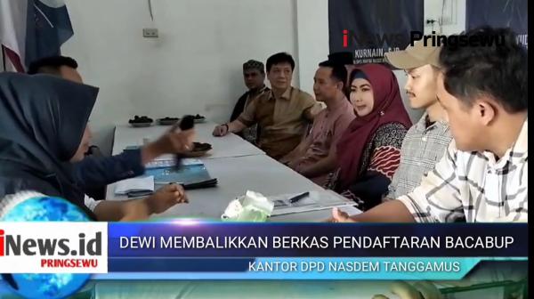 Video Dewi Handjani Serahkan Berkas Bacabup Tanggamus Ke Nasdem