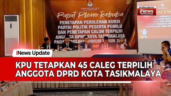 VIDEO: KPU Kota Tasikmalaya Tetapkan 45 Caleg Terpilih Anggota DPRD, Ini Daftar Nama-namanya
