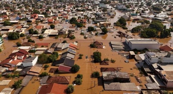 Diguyur Hujan Deras, Wilayah Selatan Brasil Dilanda Banjir Besar