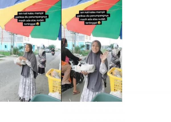 Suami Ninggalin Istri Naik Motor usai Ambil Nasi Kuning Viral, Netizen: Kita Senasib Bu