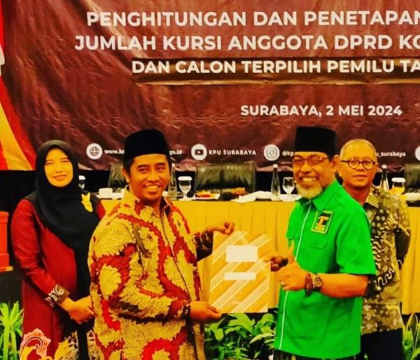 Sah Dapat Tiga Kursi DPRD Surabaya, PPP Siap Berikan Warna Baru Untuk Kota Pahlawan