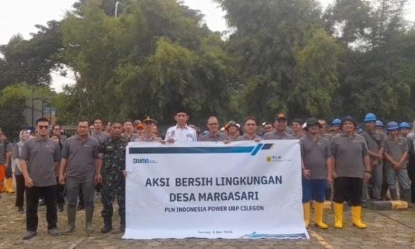 PLN Indonesia Power UBP Cilegon, Turun ke Desa Margasari Ajak Warga Bersihkan Lingkungan