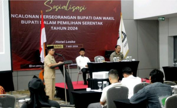 KPU Subang Gelar Sosialiasi Pencalonan Perseorangan Pilkada Subang, Sekda Berharap Aman & Lancar