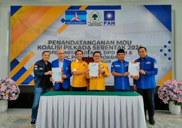 Tiga Partai Koalisi Indonesia Maju di Kabupaten Bogor Siap Menangkan Pilkada 2024