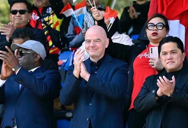 Presiden FIFA Apresiasi Timnas Indonesia, Sepakbola Indonesia Menuju Ke Arah yang Benar
