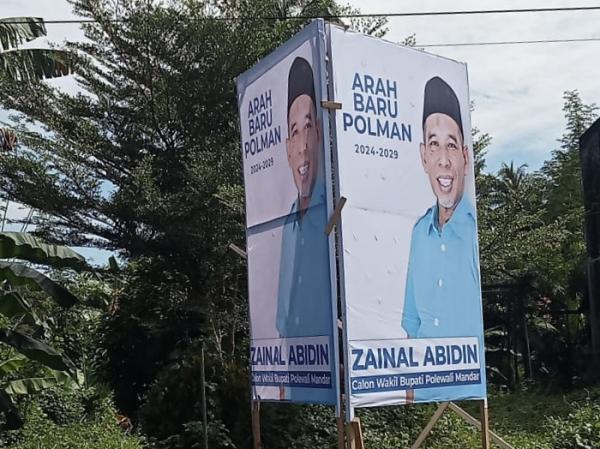 Ratusan Baliho Zainal Abidin Terpajang di Sepanjang Jalan Menandakan Keseriusan Maju Pilkada