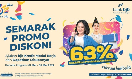 Sambut HUT ke 63, bank bjb Hadirkan Program Semarak Promo Diskon 63%