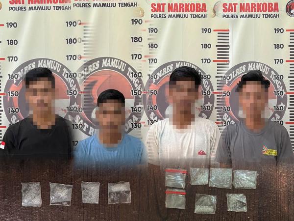 Gulung Jaringan Narkoba, Satresnarkoba Polres Mateng Tangkap 3 Kurir Sabu