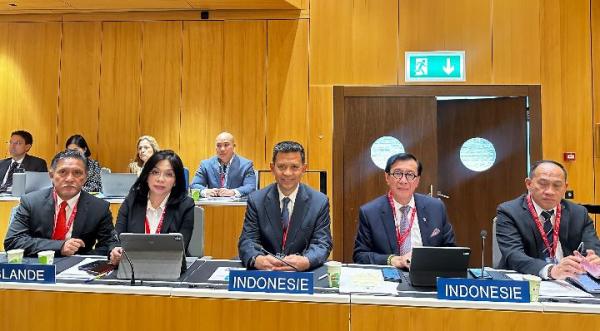 Menkumham Pimpin Delegasi Indonesia pada Pertemuan GRATK di Swiss