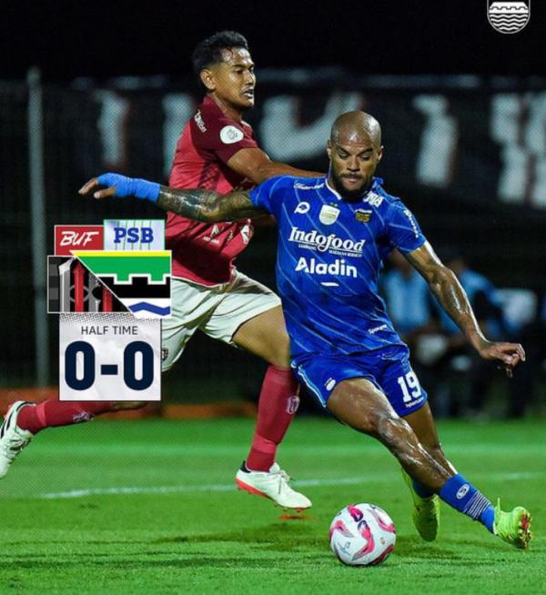 Bali United vs Persib: Skor Imbang 0-0 Hiasi Babak Pertama