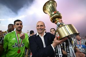 Juventus Juara Coppa Italia 2023-2024, Pelatih Massimiliano Allegri Sumringah