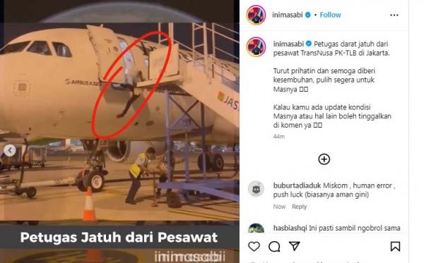 Petugas Kabin Terjatuh dari Pesawat saat Akan Take Off, Netizen Desak Peninjauan SOP