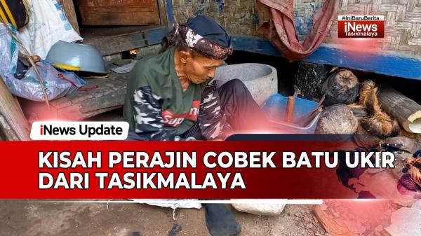 VIDEO: Kisah Perajin Cobek Batu Ukir dari Tasikmalaya, Tetap Bertahan di Era Modern