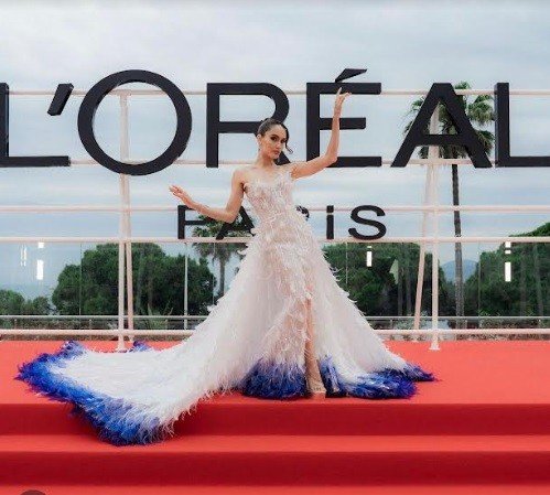 Pakai Gaun Jalak Bali, Cinta Laura Tampil Memukau di Cannes Film Festival 2024!
