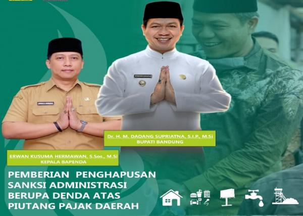 Bupati Bandung Beri Penghapusan Denda atas Piutang Pajak Daerah hingga 30 Juni 2024