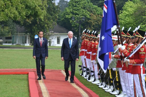 Presiden Jokowi Terima Kunjungan Resmi Gubernur Jenderal Australia di Istana Bogor