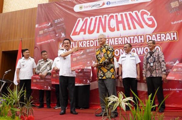 Tingkatkan Efektifitas Belanja Daerah, Bank Jatim Bersama Pemkab Bondowoso Launching KKPD