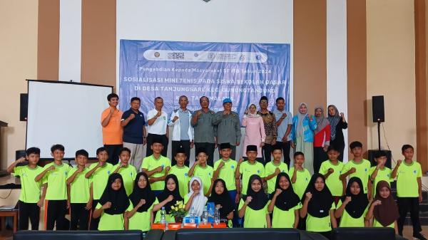Siswa SD di Tanjungsari Tasikmalaya Dikenalkan Mini Tenis Oleh KK Ilmu Keolahragaan SF ITB
