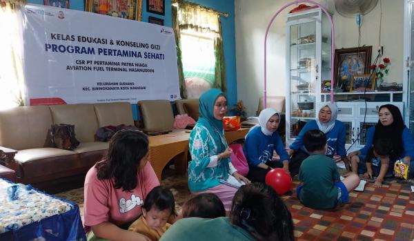 Cegah Balita Kurang Gizi, Pertamina Sulawesi Edukasi Kelompok Binaan dengan Program Posyandu Sehati