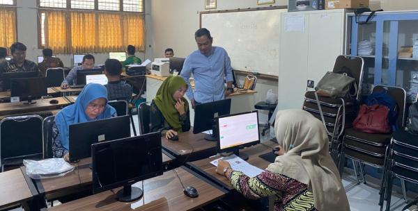 Hari Pertama, 74 Peserta Absen Tes Tertulis CAT Calon Anggota PPS Pilkada 2024 di Ciamis