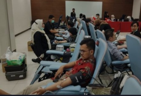Kegiatan Donor Darah Di iNews Tower Diikuti  Karyawan MNC Group