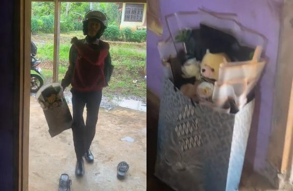 Seorang Pria Beli Buket Bunga untuk Wisudanya Sendiri Viral, Netizen: Biar Dikira Ada yang Ngasih