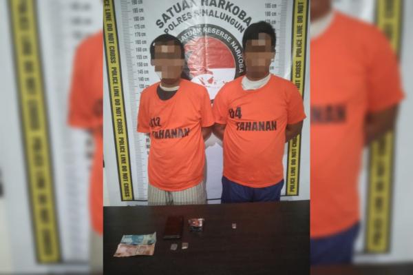 Polres Simalungun Gerebek Kampung Narkoba di Bandar Huluan, 2 Pengedar Ditangkap