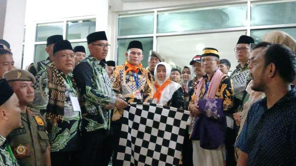 Ratusan Calon Jamaah Haji asal Kota Tasikmalaya Dilepas Sekda  Ivan Dicksan di Gedung Dakwah