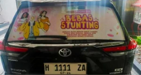 Usung Sosialisasi Anti Stunting, Begini Wajah Baru Mobil Dinas Wali kota Semarang
