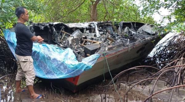 Speed Boat Terbakar di Belakangpadang Batam, 1 Tewas