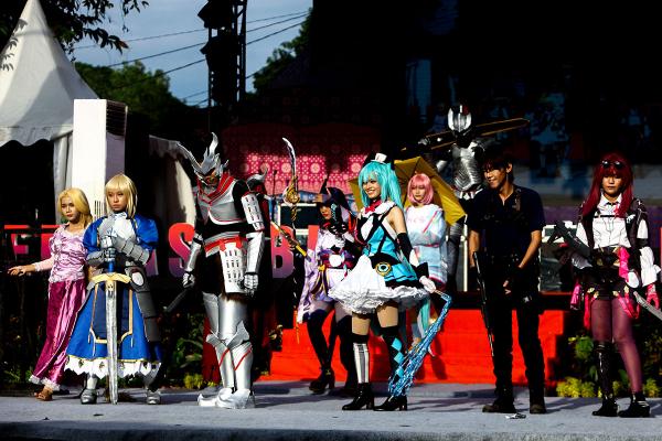 Potret Cosplay Competition di Panggung Sriwijaya Expo 