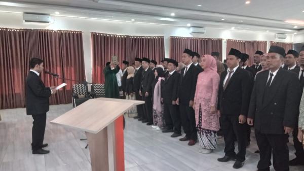 KPU Kota Banjar Lantik 75 Anggota PPS