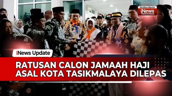 VIDEO: Ratusan Calon Jamaah Haji asal Kota Tasikmalaya Dilepas Sekda  Ivan Dicksan di Gedung Dakwah
