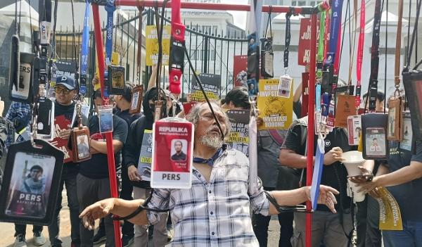 Jurnalis di Kota Bandung Gelar Aksi Tolak RUU Penyiaran, Sampaikan 5 Tuntutan