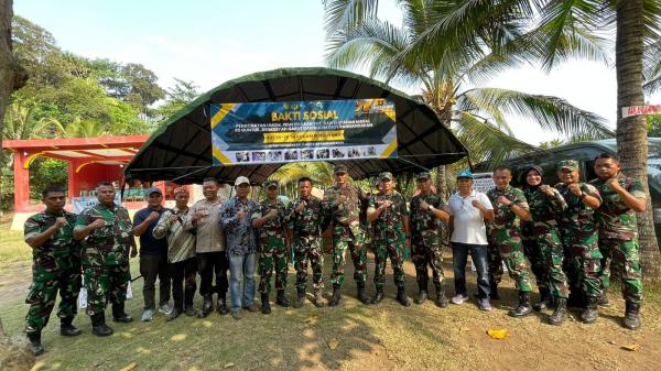 Bersama Dandim 0625/Pangandaran, Rumkit Guntur Garut Baksos HUT ke 78 Kodam III/SLW