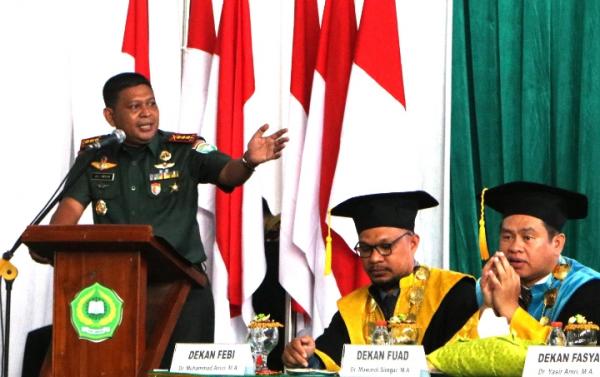 Orasi Ilmiah Wisuda IAIN Langsa, Danrem Lilawangsa: Nasionalisme Sarjana Jadi Fondasi NKRI