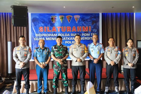 Propam Polda Riau Gelar Pertemuan Dengan Polisi Militer 3 Matra, Bahas Netralitas Dalam Pilkada