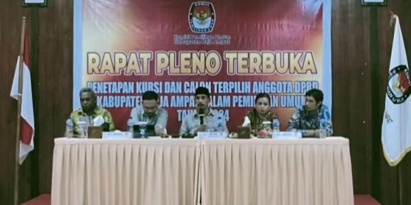 KPU Raja Ampat Tetapkan 20 Nama Caleg Terpilih dalam Pemilu 2024, Berikut Nama-namanya :