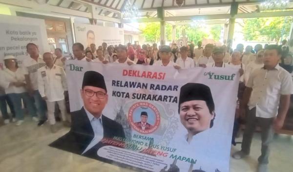 Relawan Radar Deklarasi Dukung Pasangan Mas Dar- Gus Yusuf Maju Pilkada Jateng