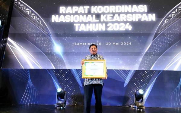 Keberhasilan Penyelenggaraan Kearsipan Terbaik di Banten, Pemkot Cilegon Raih Penghargaan dari ANRI
