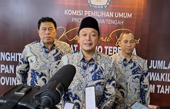 KPU Jawa Tengah Tetapkan 120 Calon Anggota DPRD Jateng Terpilih, PDIP Raih Kursi Terbanyak