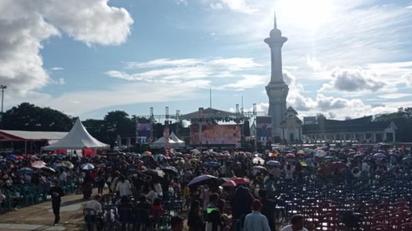 Puluhan Ribu Umat Kristiani Hadiri Peringatan Kenaikan Yesus Kristus di Tugu Religi Kendari