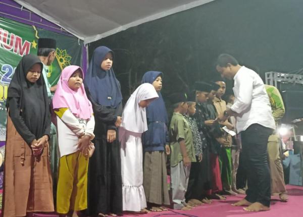 Santuni Puluhan Anak Yatim, Cara Arifin Ajak Masyarakat Peduli Pada Orang Yang Membutuhkan