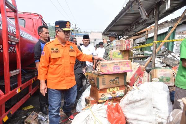 Pasca Kebakaran Pasar Sukanagara, Pedagang Bakal Dipindahkan dan Dapat Kios Gratis