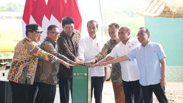 Presiden Jokowi Groundbreaking Sekolah Islam Al Azhar Summarecon Nusantara di IKN