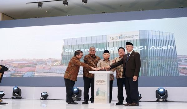 Resmikan Gedung Landmark BSI Aceh, Wapres Harap Jadi Poros Penggerak Pertumbuhan Ekonomi