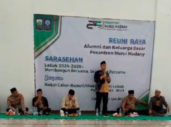 Tiga Bakal Calon Bupati Lebak Silaturahmi Pada Reuni Pondok Pesantren Nurul Madany Cipanas