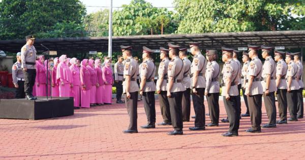 Kapolres Semarang Pimpin Sertijab Sejumlah Pejabat Utama dan Kapolsek